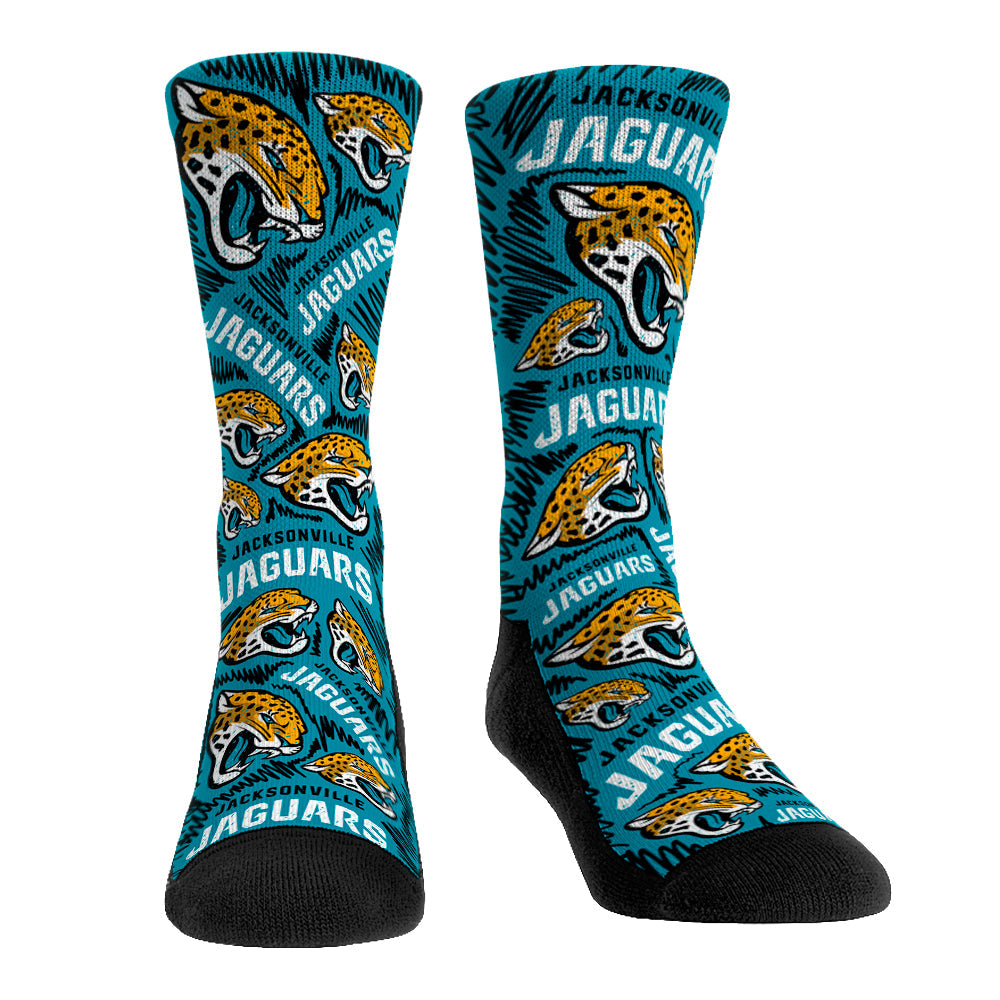 Jacksonville Jaguars - Logo Sketch (Teal)