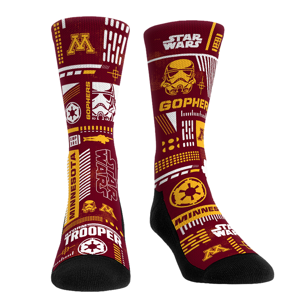 Minnesota Golden Gophers - Star Wars - Stormtrooper Pattern