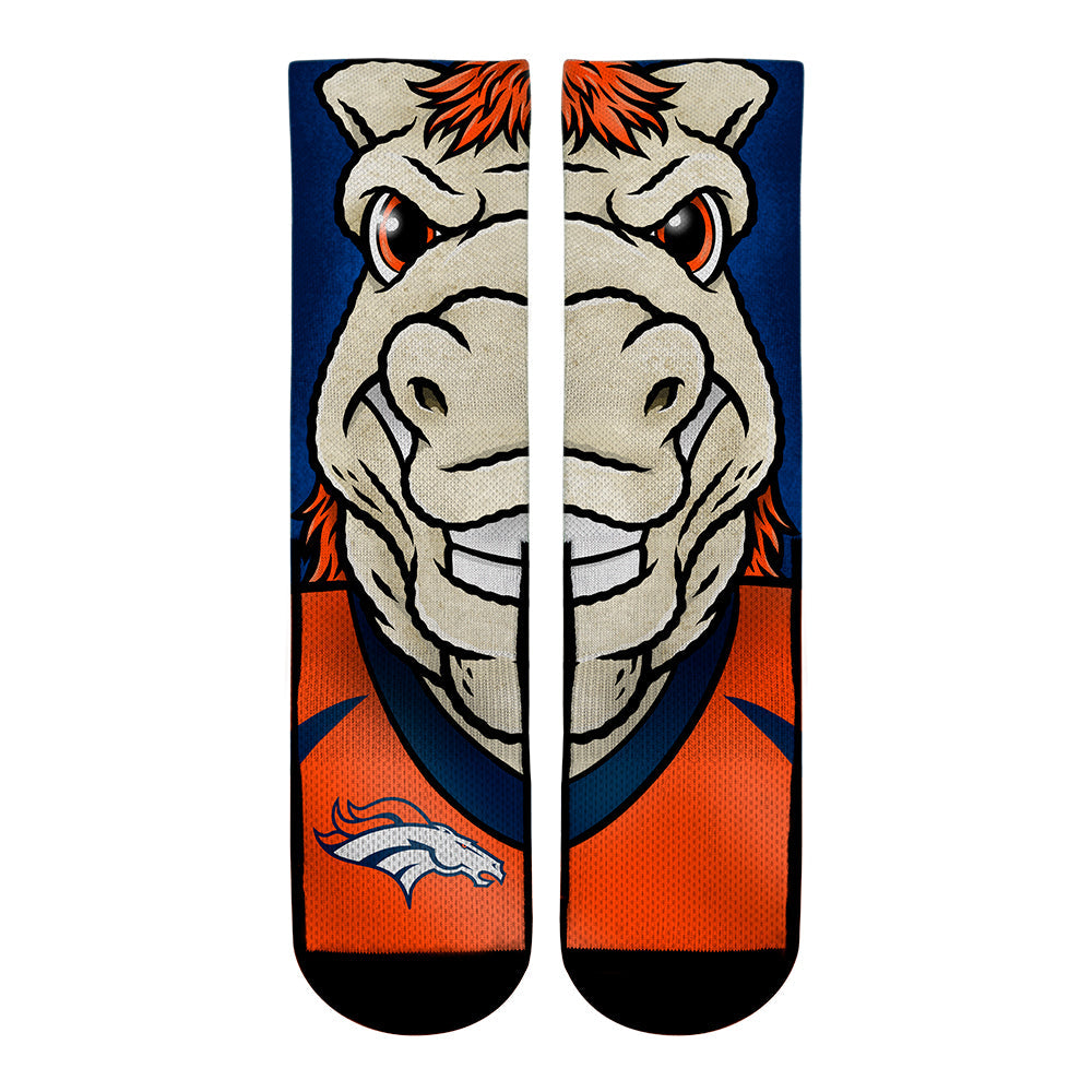 Denver Broncos - Split Face Mascot