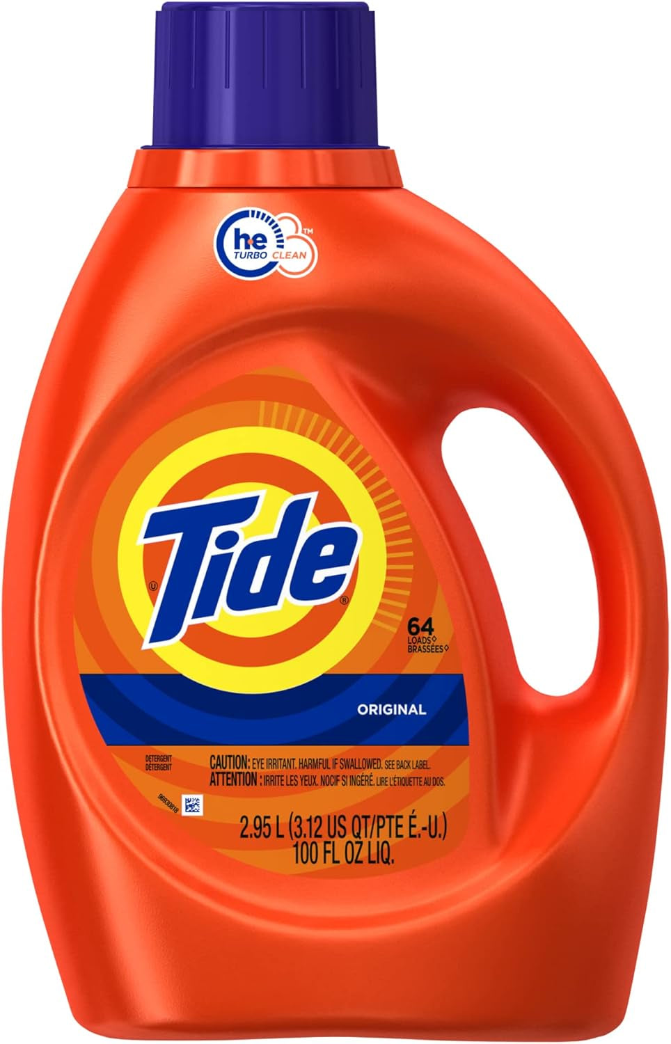 Tide Laundry Detergent Liquid, Original Scent, 64 Loads, 80 FL OZ, Works on 100% of Common Stains, Laundry Soap, Liquid Laundry Detergent
