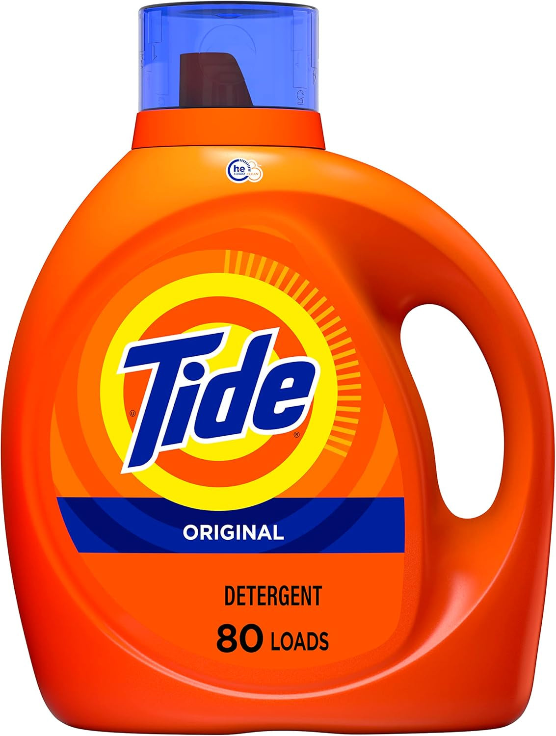 Tide Laundry Detergent Liquid, Original Scent, 64 Loads, 80 FL OZ, Works on 100% of Common Stains, Laundry Soap, Liquid Laundry Detergent