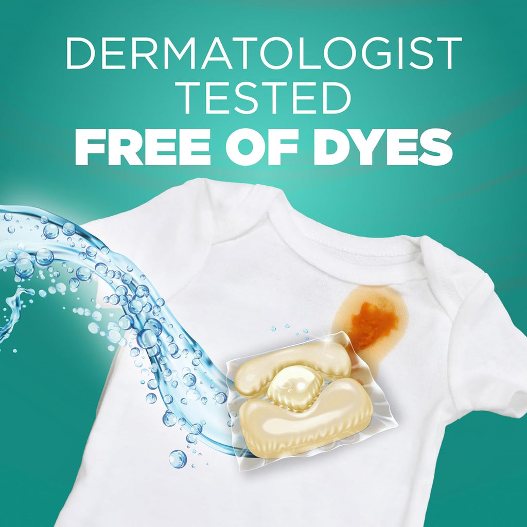 ARM & HAMMER Sensitive Skin Laundry Detergent with Hypoallergenic Fresh Scent, 5-IN-1 Power Paks, 42 Ct