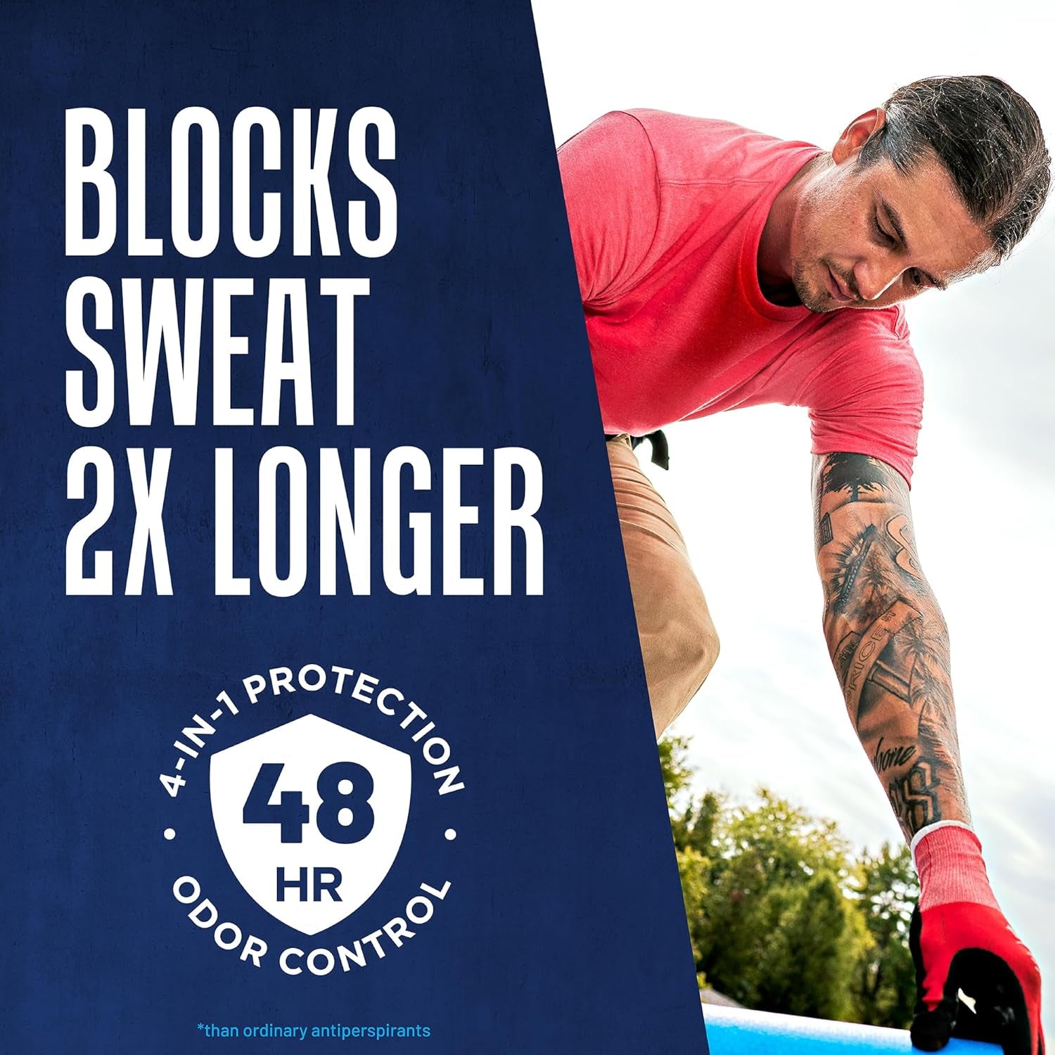 Right Guard Sport Fresh Scent Antiperspirant & Deodorant Invisible Solid - 4-In-1 Deodorant for Men, Blocks Sweat, 48-Hour Odor Protection, Quick-Drying, & Long-Lasting, 2.6 Oz (6 Pack)