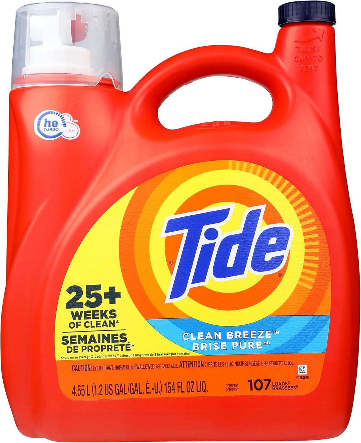 Tide Laundry Detergent Liquid, Original Scent, 64 Loads, 80 FL OZ, Works on 100% of Common Stains, Laundry Soap, Liquid Laundry Detergent