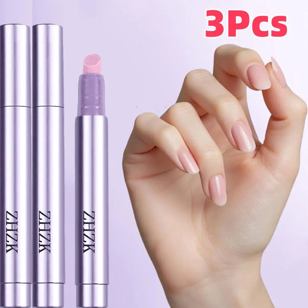 1/2Pc 3In1 Nail Cuticle Oil Pen with Nutritional Oil Nail Cuticle Pusher Dead Skin Remover Nourishing Manicure Nail Care Oil Pen