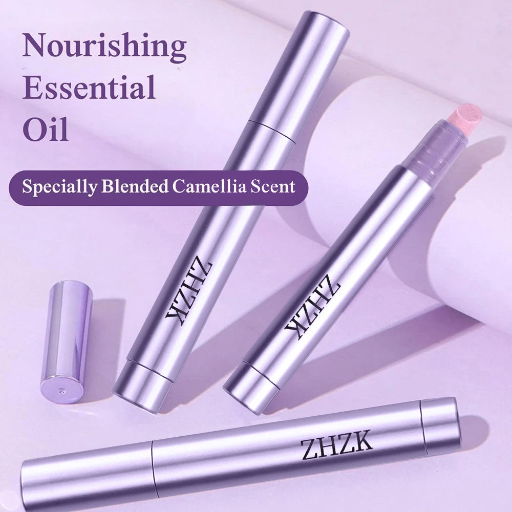 1/2Pc 3In1 Nail Cuticle Oil Pen with Nutritional Oil Nail Cuticle Pusher Dead Skin Remover Nourishing Manicure Nail Care Oil Pen