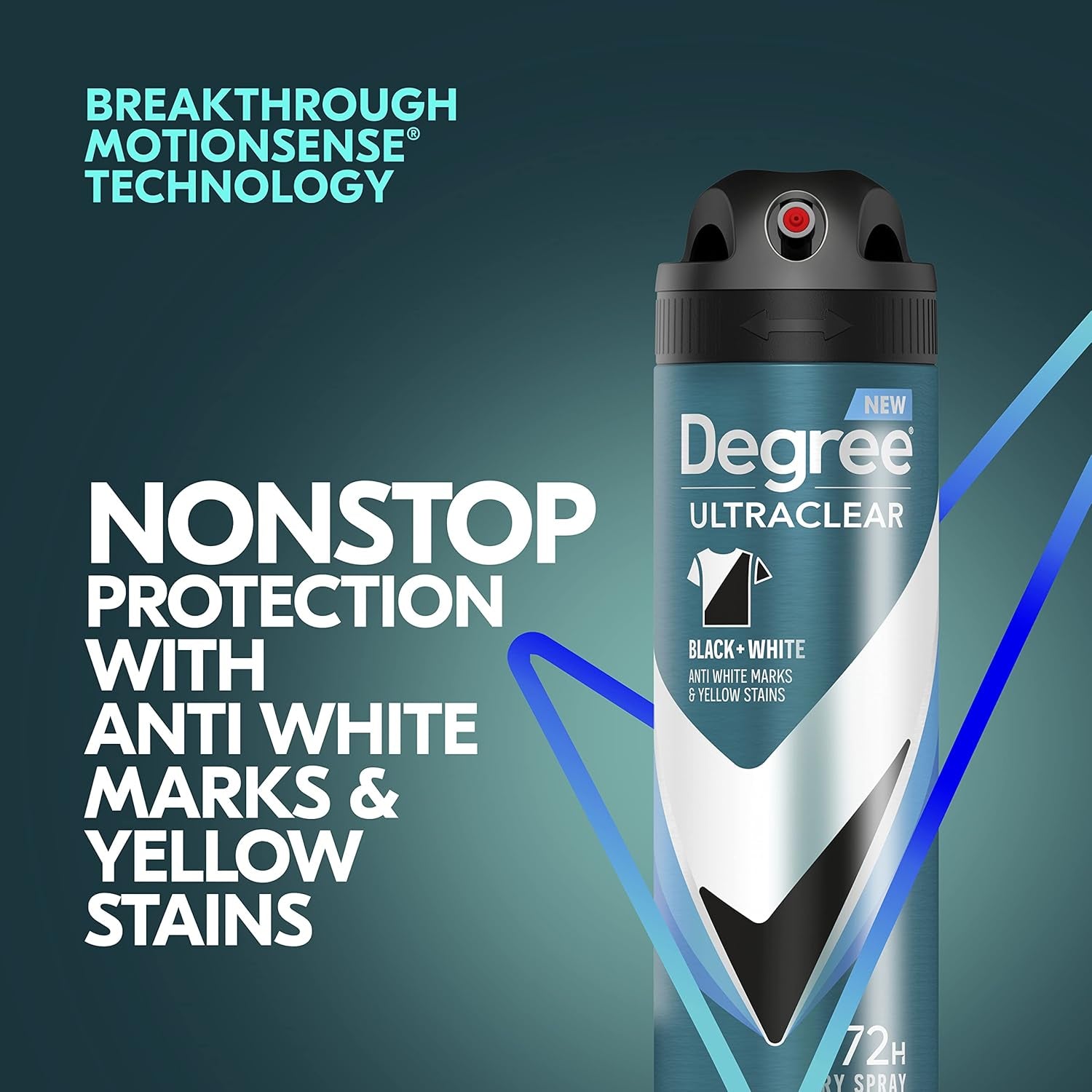 Degree Men Antiperspirant Spray Black + White 3 Count Protects from Deodorant Stains Instantly Dry Spray Deodorant 3.8 Oz