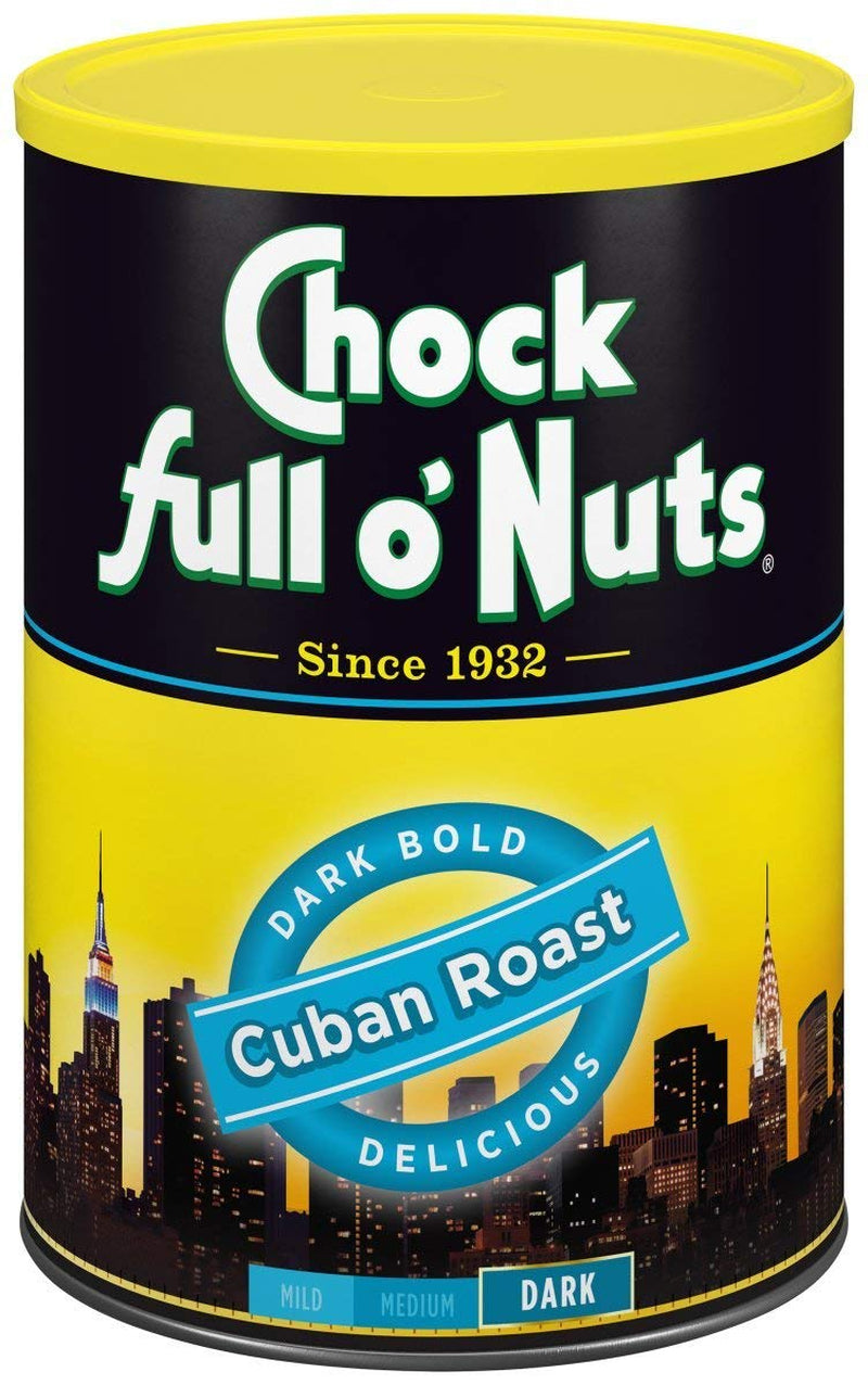 Chock Full O' Nuts Heavenly Original Ground Coffee – Premium Beans in Recyclable Steel Can – Rich Flavor & Aroma, Medium Roast – Perfect for Drip, Pour-Over, Percolator – 42.5 Oz Can