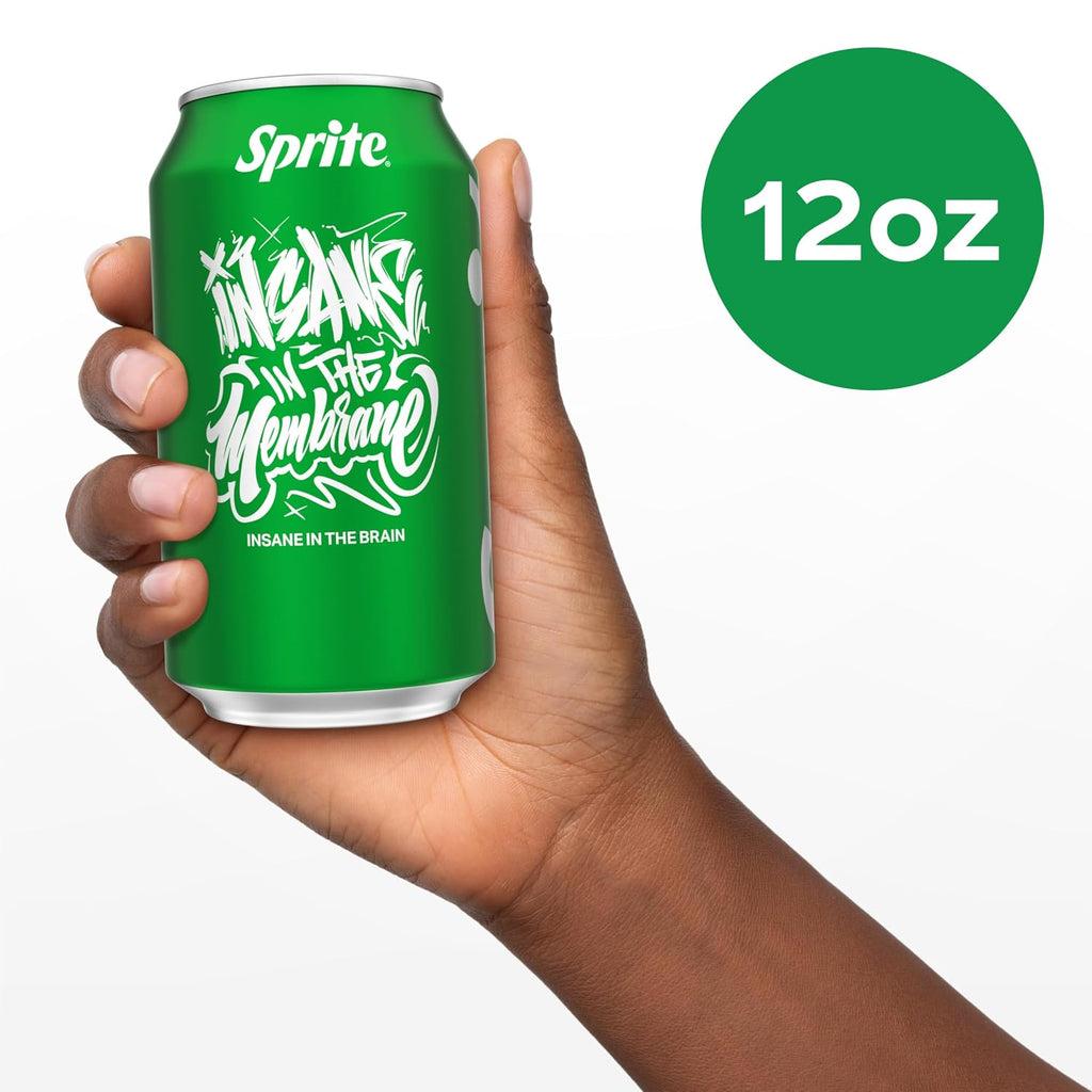 Sprite Lemon-Lime Caffeine Free Soda Soft Drink Fridge Pack Cans, 12 Fl Oz, 12 Pack