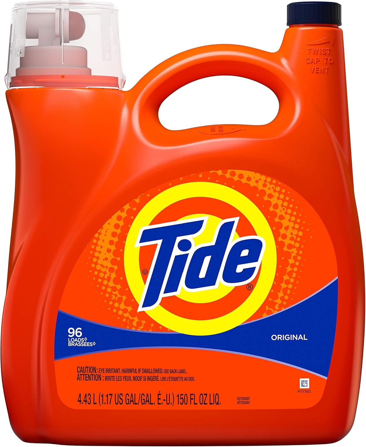 Tide Laundry Detergent Liquid, Original Scent, 64 Loads, 80 FL OZ, Works on 100% of Common Stains, Laundry Soap, Liquid Laundry Detergent