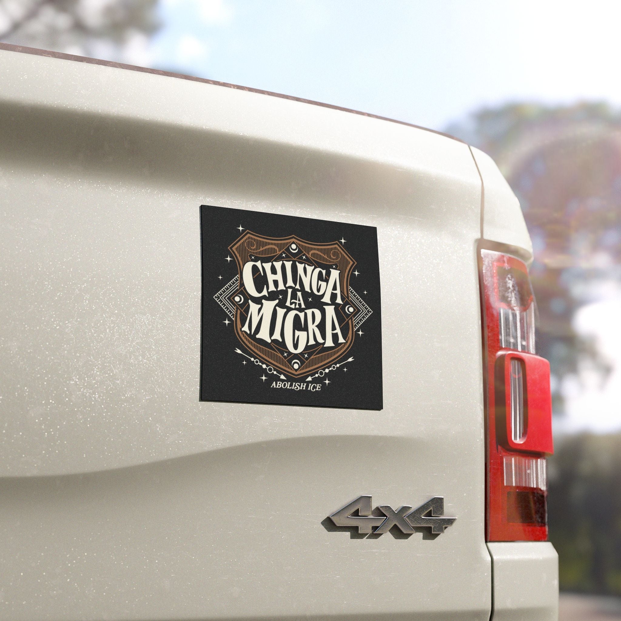 Chinga La Migra Magnet | Abolish ICE Car Magnet