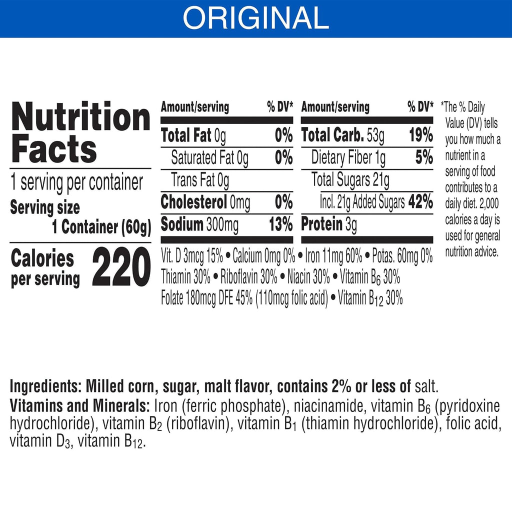 Kellogg'S Frosted Flakes Breakfast Cereal Cups, 8 Vitamins and Minerals, Kids Snacks, Original, 25.2Oz Case (12 Cups)