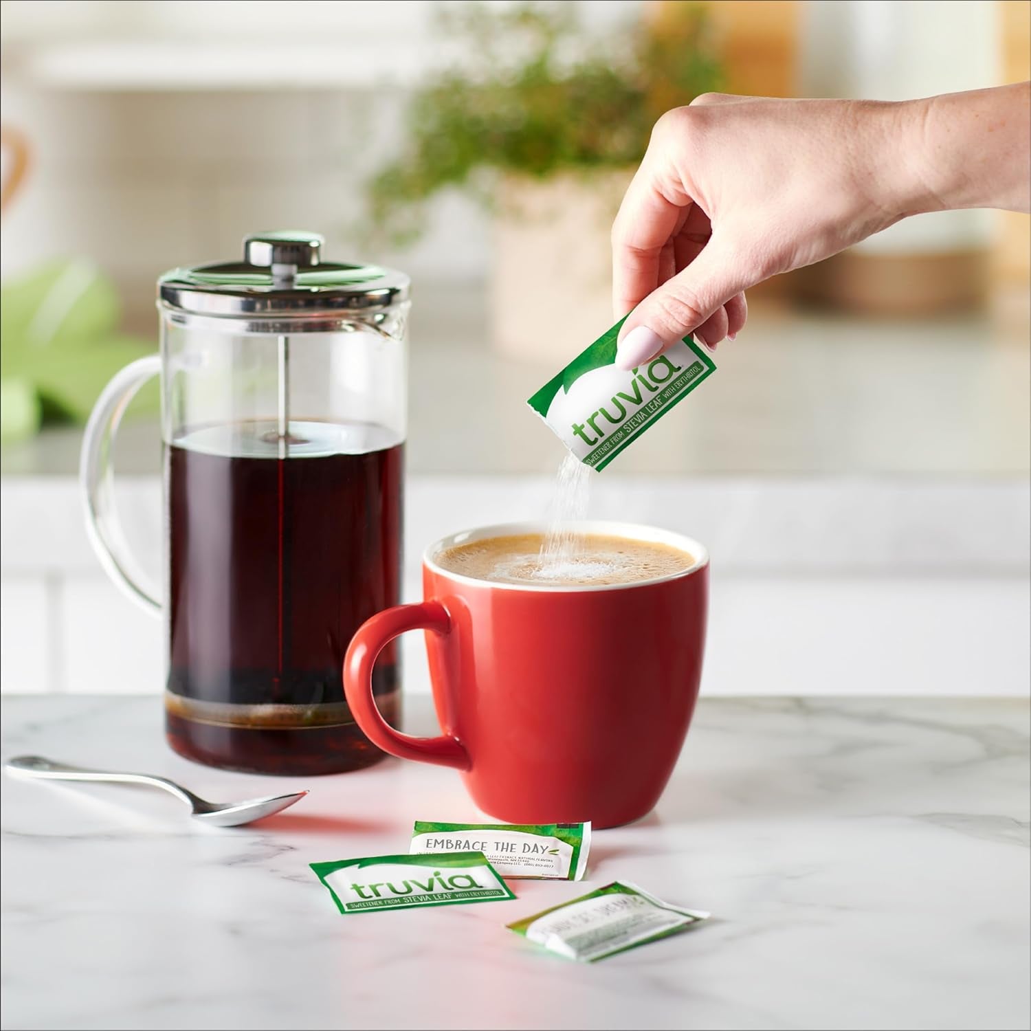 Truvia Calorie-Free Sweetener Stevia Leaf Packets, 140 Count (9.87 Oz Carton)