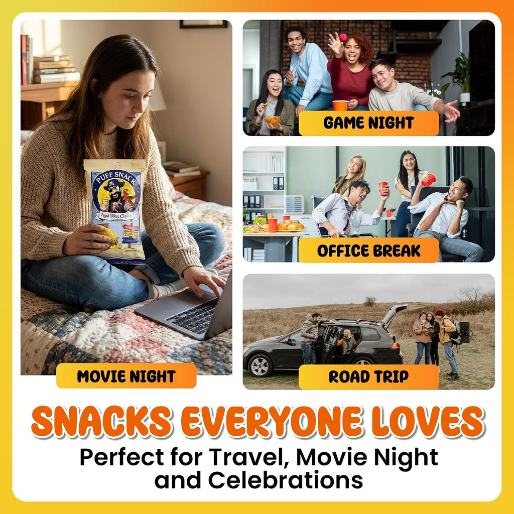 Snack Box Variety Pack (120 Count) - Bulk Snacks Variety Pack for Adults, Kids & Teens - Snacks Candy Gift Box with Chips, Cookies & Bars - Care Packages for College Students, Office & Birthdays