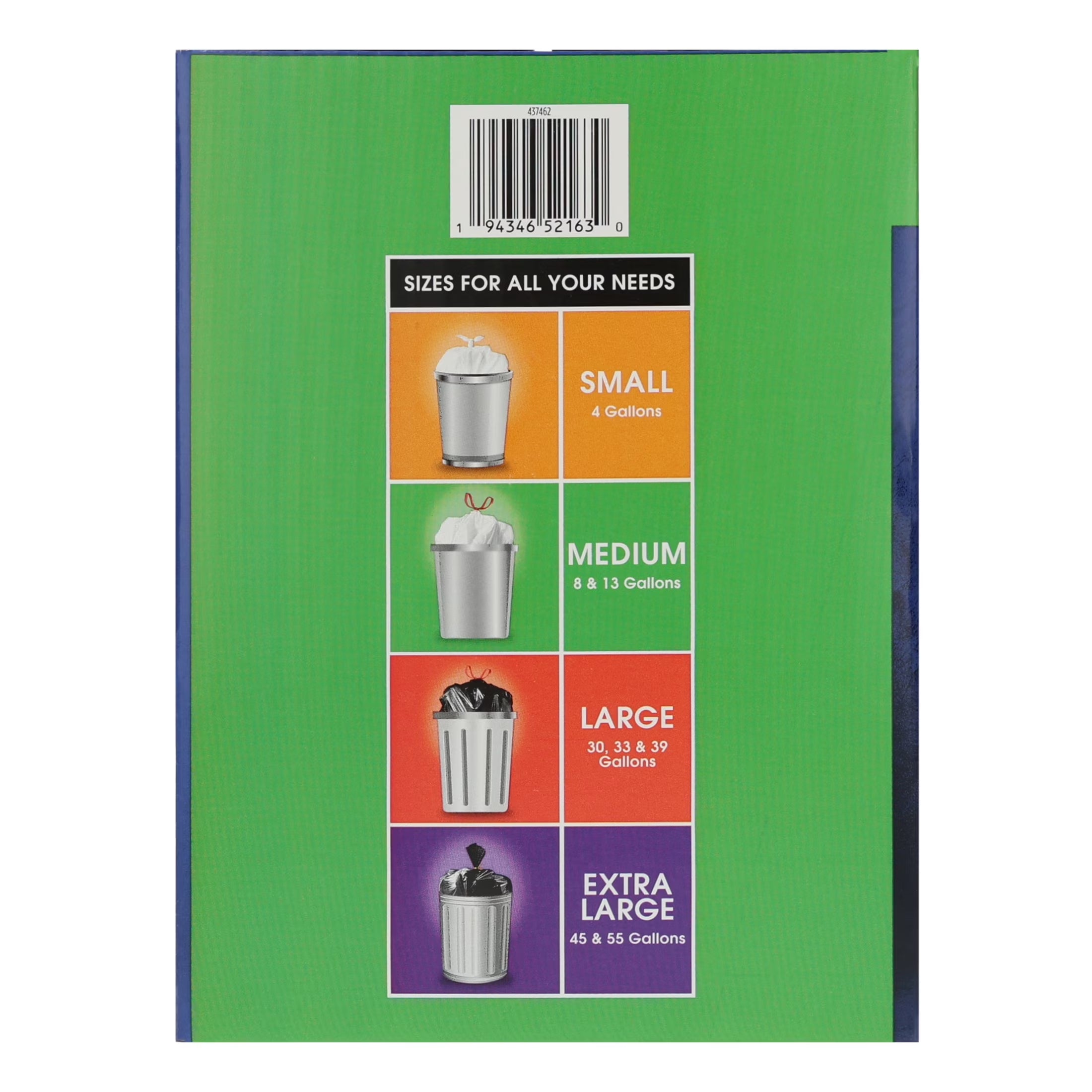 13-Gallon Strong Flex Tall Kitchen Drawstring Trash Bags, 200 Count