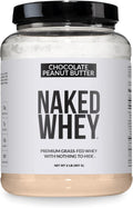 NAKED Whey 2LB 100% Grass Fed Whey Protein Powder - Only 1 Ingredient, Unflavored Whey Protein, NSF Certified, Undenatured, Gluten Free, Soy Free, No Gmos, No Preservatives