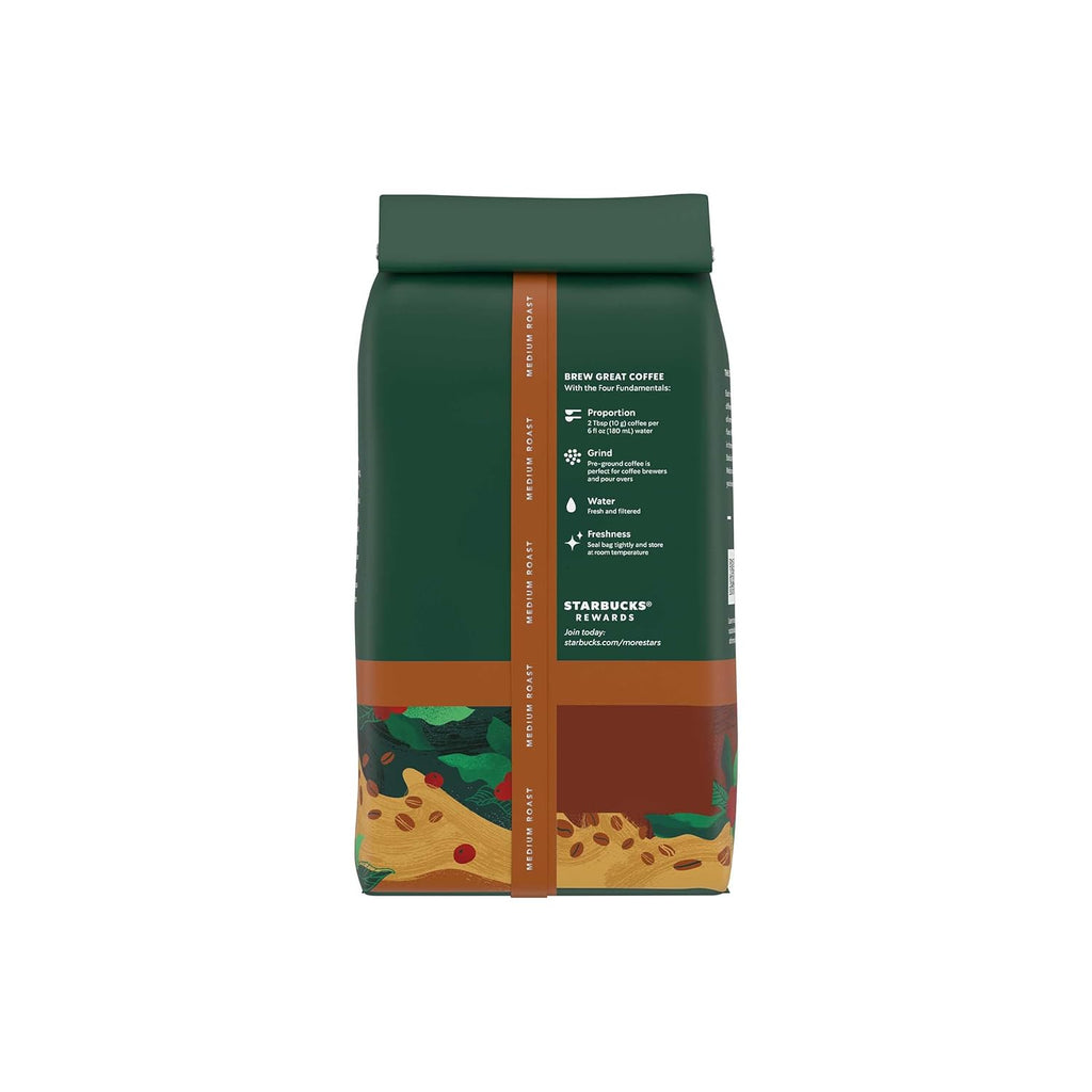 Starbucks Ground Coffee, Medium Roast Coffee, House Blend, 100% Arabica, 1 Bag (18 Oz)