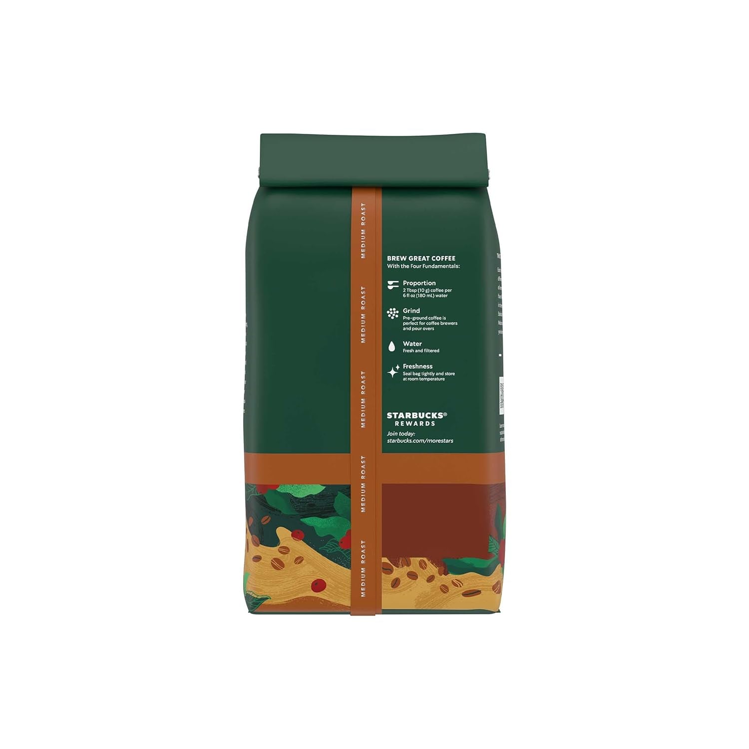 Starbucks Ground Coffee, Medium Roast Coffee, House Blend, 100% Arabica, 1 Bag (18 Oz)