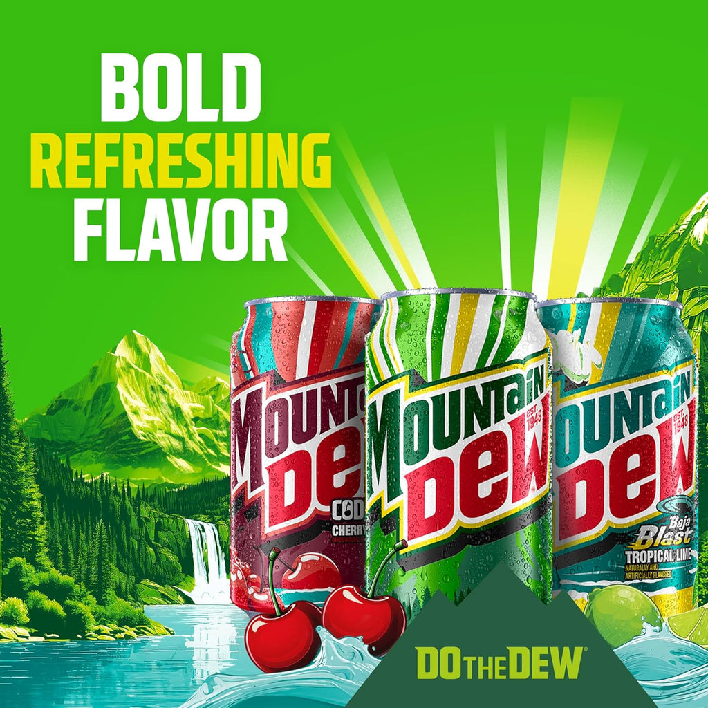 Mountain Dew, Baja Cabo Citrus12 Fl Oz Cans (Pack of 12)