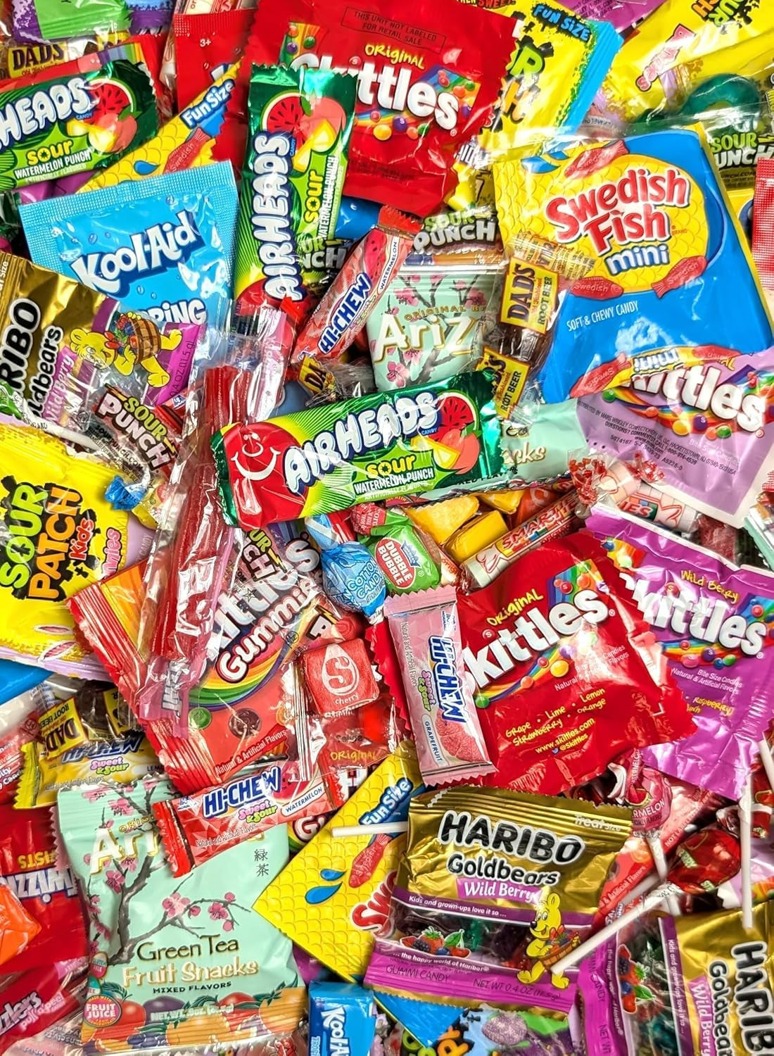 Candy Variety Pack - Assorted Candy Party Mix - 4 LB Bag - Sweets Assortment - Bulk Individually Wrapped - Pinata Candies - Mixed Candies - Queen Jax - Deluxe Mix - July 4Th