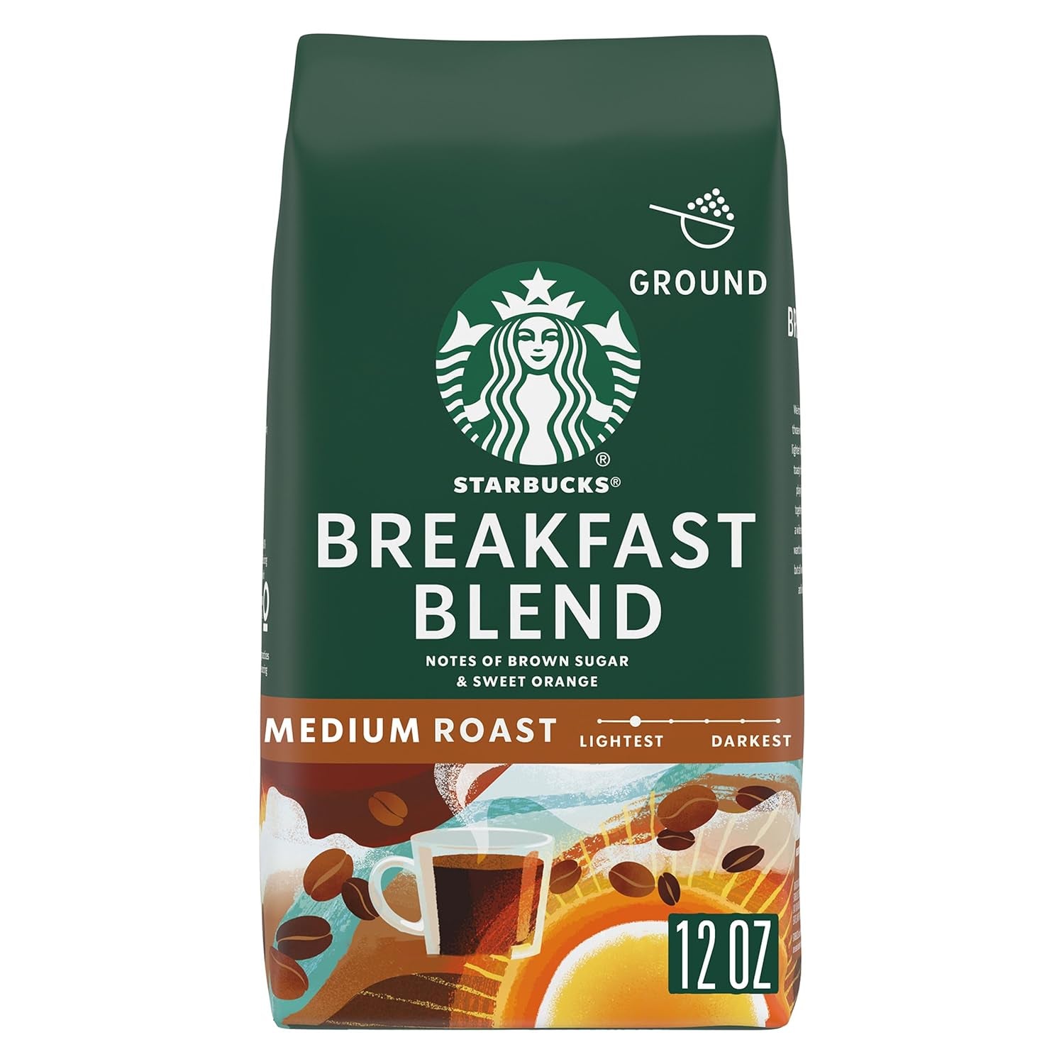 Starbucks Ground Coffee, Medium Roast Coffee, House Blend, 100% Arabica, 1 Bag (18 Oz)