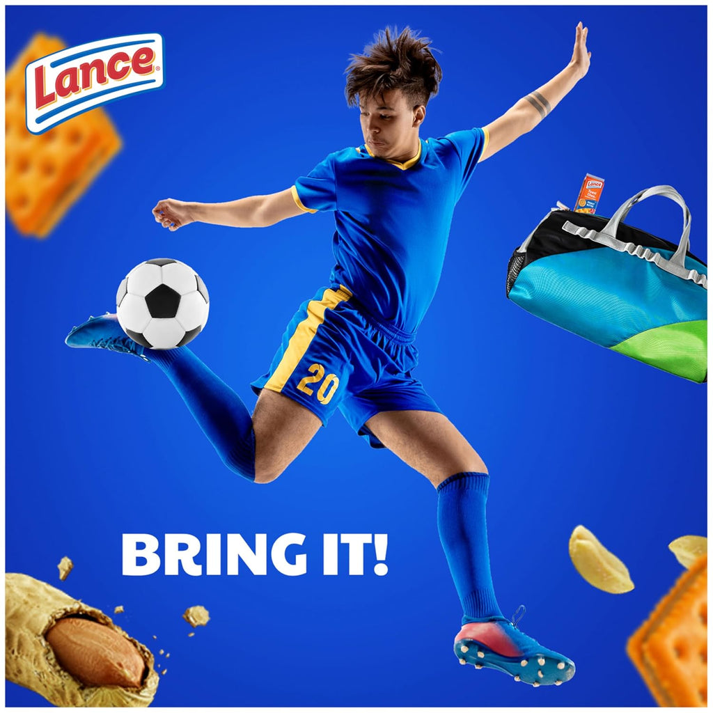 Lance Sandwich Crackers, Toastchee Peanut Butter, 20 Individually Wrapped Packs, 6 Sandwiches Each