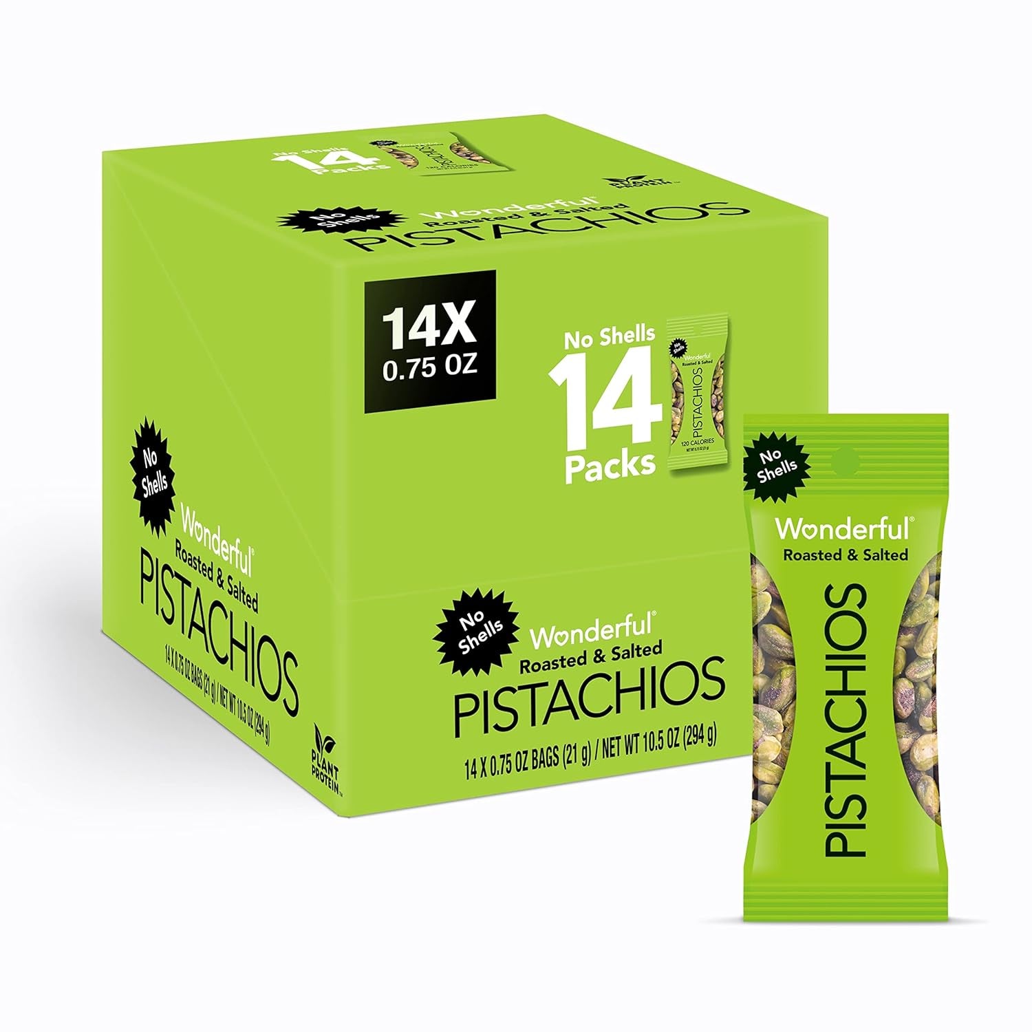 Wonderful Pistachios No Shells, 3 Flavors Mixed Variety Pack of 9 (0.75 Ounce), Roasted & Salted Nuts (4), Chili (3), Honey (2), Protein Snacks, Gluten Free, Healthy Snacks Variety Pack for Adults