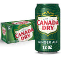 Canada Dry Zero Sugar Ginger Ale Soda, 12 Fl Oz Cans, 12 Pack