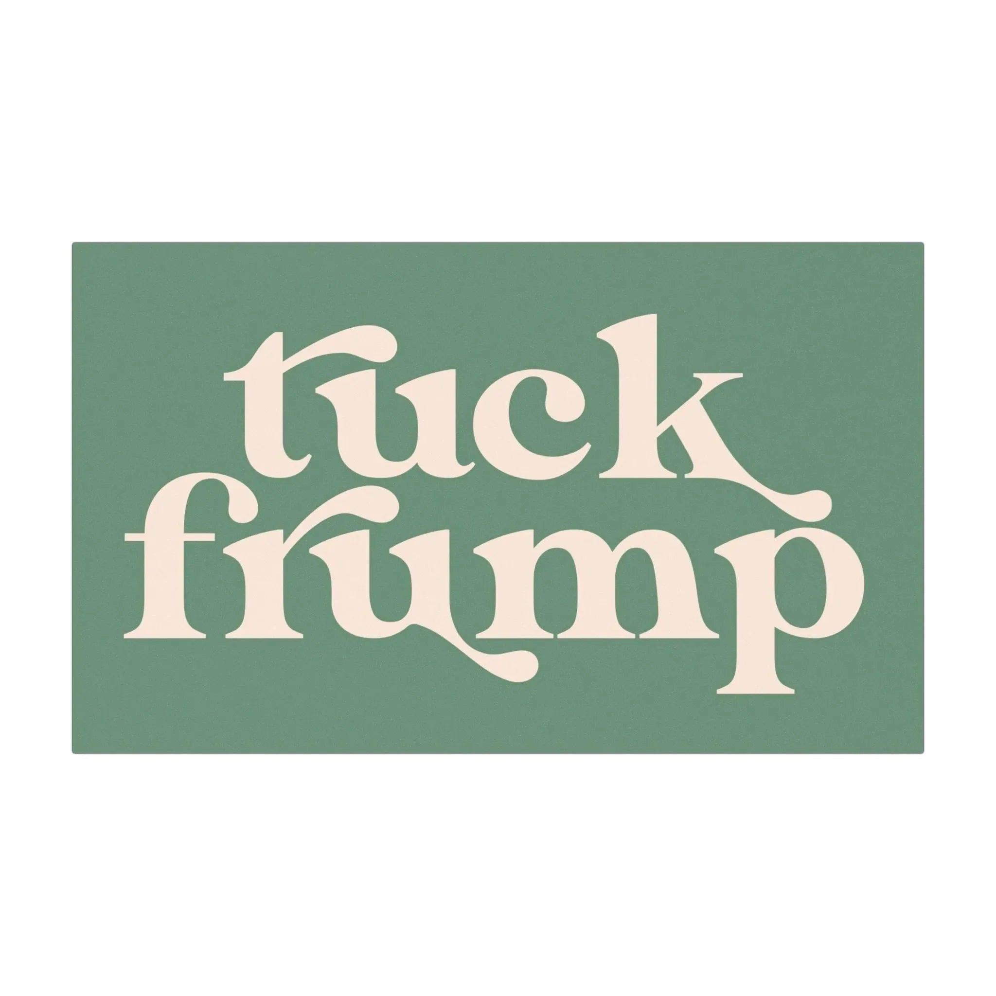 Tuck Frump Car Magnet - Green