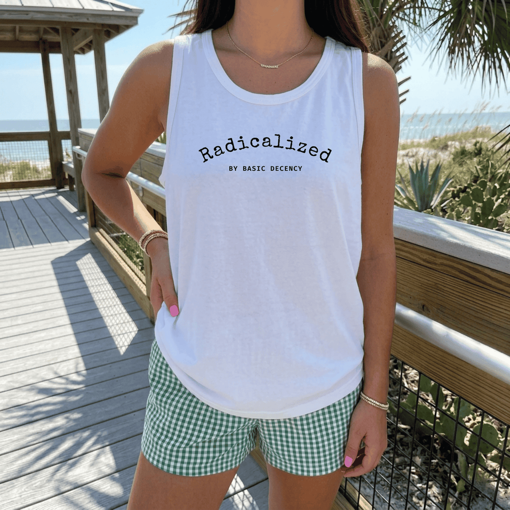 Radicalized by Basic Decency Tank Top