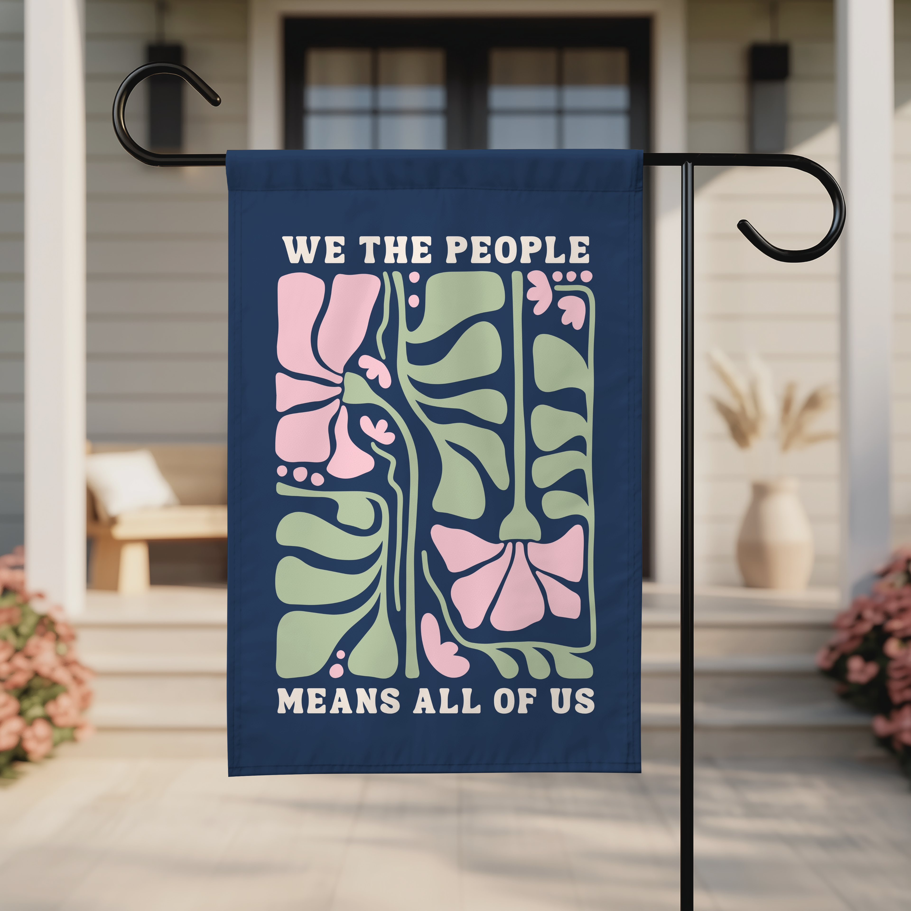 We The People Means All Of Us Floral Flag